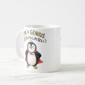 天才ペンギン・スーパーヒーロー 自信たっぷりキュート コーヒーマグカップ (正面左)