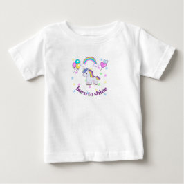天才ユニコーン・トドラーTシャツ ベビーTシャツ