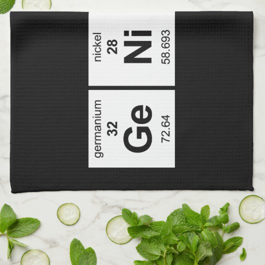 天才周期表 キッチンタオル (折り畳み)