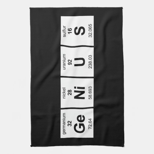 天才周期表 キッチンタオル (縦)