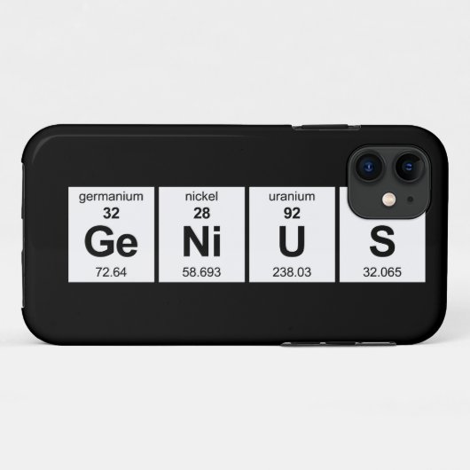 天才周期表 Case-Mate iPhoneケース (裏面(横))