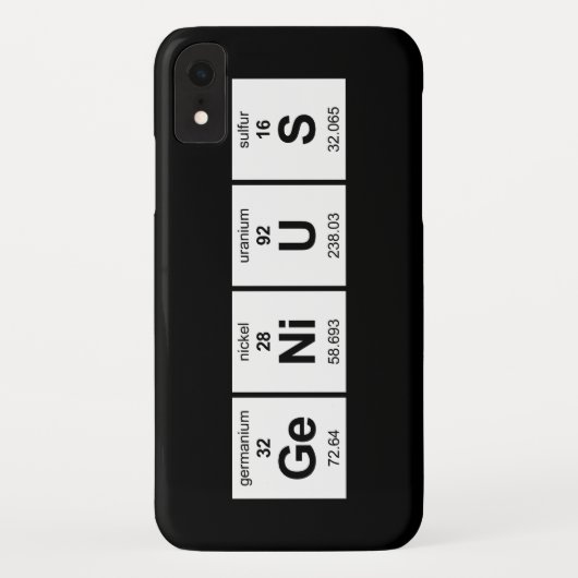 天才周期表 Case-Mate iPhoneケース (裏面)