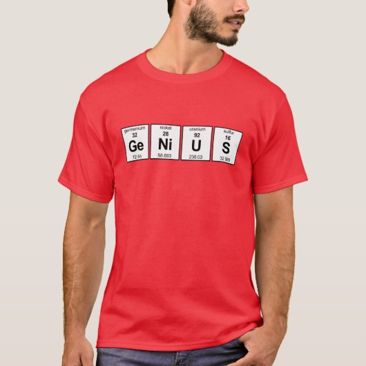 天才周期表 Tシャツ (正面)