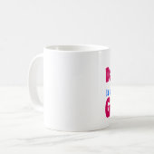 天才娘-パパまたはお母さんのためのおもしろいなギフト コーヒーマグカップ (正面左)