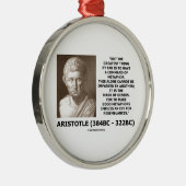 天才引用文の隠喩の印のアリストテレス命令 メタルオーナメント (右)