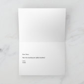 天才漫画折り畳みグリーティングカード カード (内部)