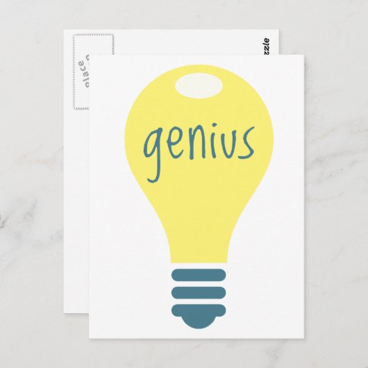 天才 ポストカード (正面/裏面)