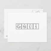 天才 ポストカード (正面/裏面)