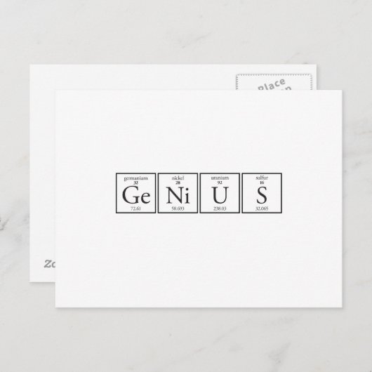 天才 ポストカード (正面/裏面)