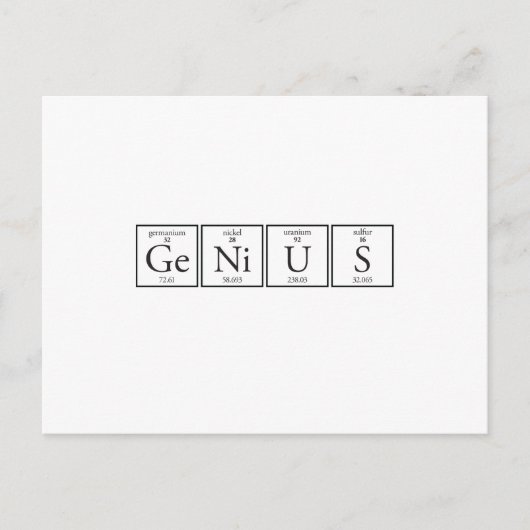 天才 ポストカード (正面)