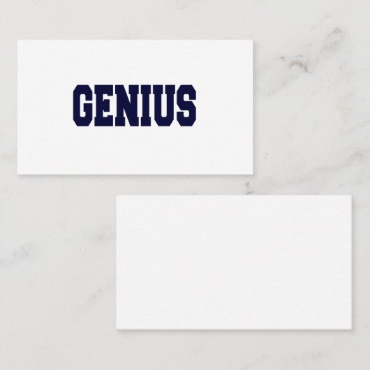 天才 名刺 (正面/裏面)