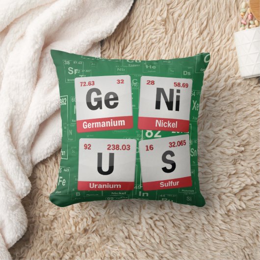 天才|周期表の枕 クッション (ブランケット)