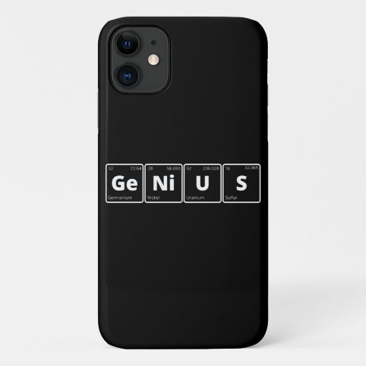 天才 – 定期テーブル Case-Mate iPhoneケース (裏面)