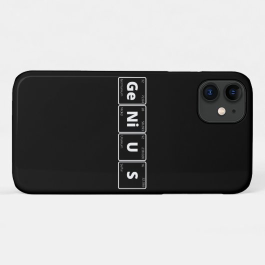 天才 – 定期テーブル Case-Mate iPhoneケース (裏面(横))