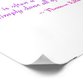 天才=宿題 ポスター (角)