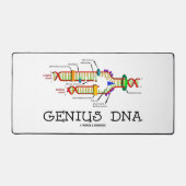 天才DNA分子生物学ユーモア デスクマット (正面)