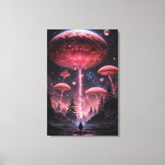 天探査機「未知の旅」 キャンバスプリント (正面)