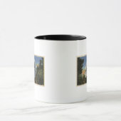 天文台と望遠鏡ドームの表示 マグカップ (中央)