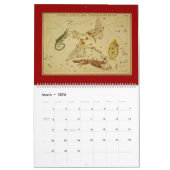 天文図カレンダー カレンダー (3月 2026)