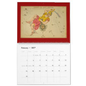 天文図カレンダー カレンダー (2月 2027)