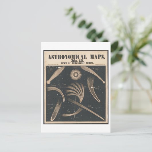 天文図注目すべき彗星の宇宙 ポストカード (スタンド正面)
