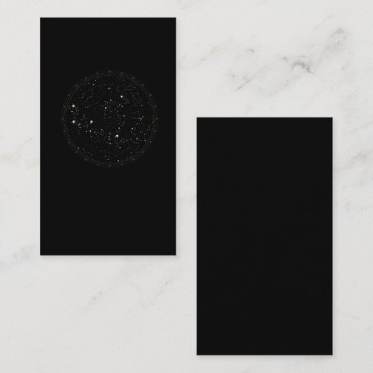 天文天空図星占星術星座 名刺 (正面/裏面)