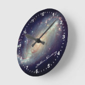 天文学および恒星子供部屋時計、ハッブル/銀河系 ラウンド壁時計 (傾斜)