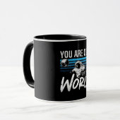 天文学この世界の星の外にいる宇宙 マグカップ (正面左)