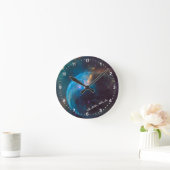 天文学とバブル星時計、ハッブル/銀河系 ラウンド壁時計 (ホーム)