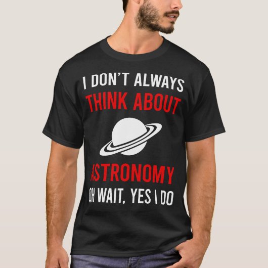天文学について考えよう Tシャツ (正面)