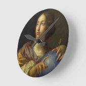 天文学のアレゴリー ラウンド壁時計 (傾斜)