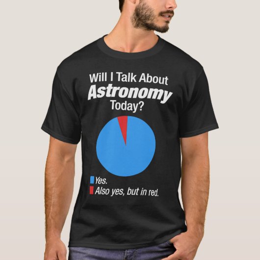 天文学の宇宙に取り付かれる Tシャツ (正面)