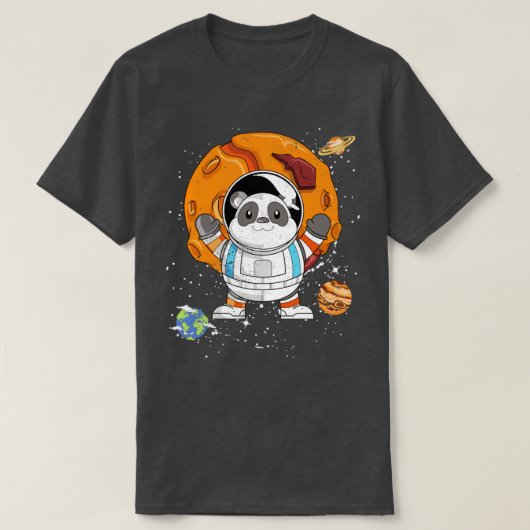 天文学の宇宙惑星宇宙惑星アジア動物 Tシャツ (デザイン正面)