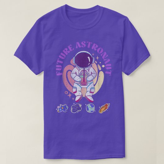天文学の宇宙科学宇宙旅行未来アストロン Tシャツ (デザイン正面)