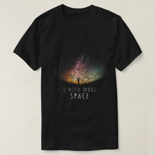 天文学の恋人I必要宇宙ナイトスカイおもしろいアストロ Tシャツ (デザイン正面)
