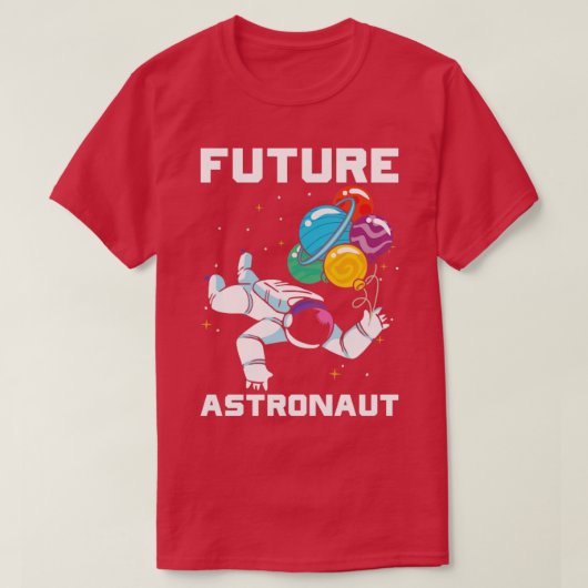 天文学の惑星宇宙科学者未来宇宙飛行士 Tシャツ (デザイン正面)