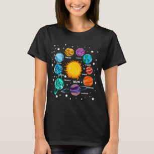 天文学の愛太陽の者キッズシステム惑星Sun Univ Tシャツ