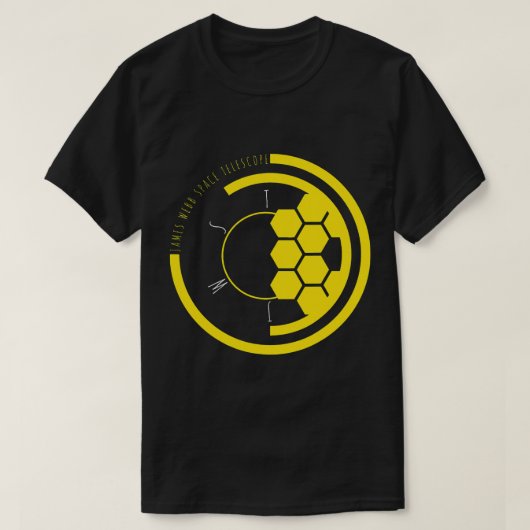 天文学の愛好家ジェームス・ウェッブ宇宙望遠鏡JWST As Tシャツ (デザイン正面)