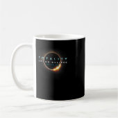 天文学の愛好家!Eclipse 2024太陽のの合計 コーヒーマグカップ (左)