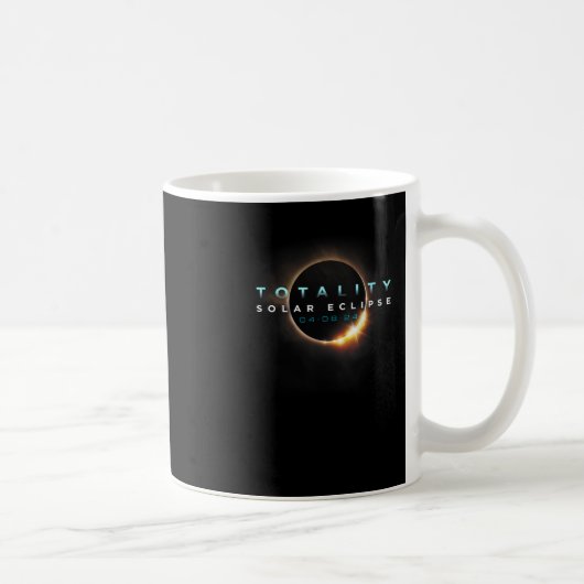 天文学の愛好家!Eclipse 2024太陽のの合計 コーヒーマグカップ (右)