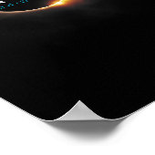 天文学の愛好家！Eclipse 2024太陽のの合計 ポスター (角)