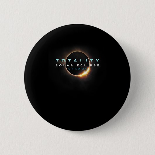 天文学の愛好家!Eclipse 2024太陽のの合計 缶バッジ (正面)