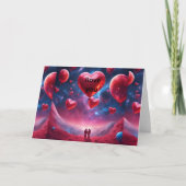 天文学の愛 招待状 (正面)