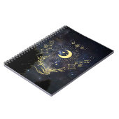 天文学の月と星 ノートブック (左側)