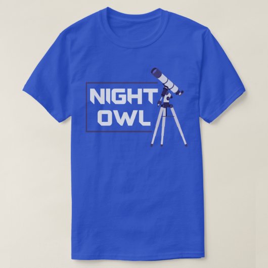 天文学の望遠鏡天文学者 Tシャツ (デザイン正面)