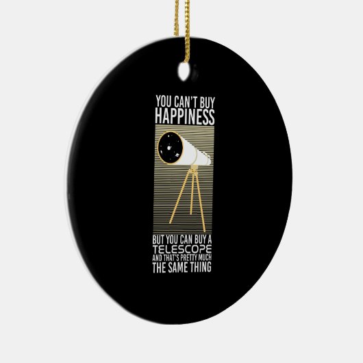天文学の望遠鏡贈り物 セラミックオーナメント (右)
