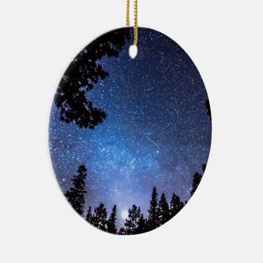 天文学の歓喜を熟視する森林星 セラミックオーナメント (右)