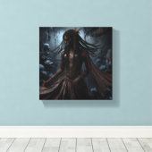 天文学の漫画家 キャンバスプリント (インサイチュ (ウッドフロア))