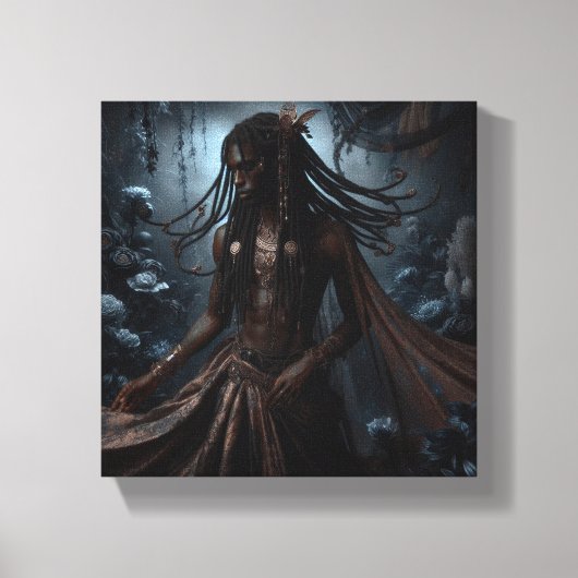 天文学の漫画家 キャンバスプリント (正面)