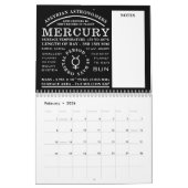 天文学の詳細記号 カレンダー (2月 2026)